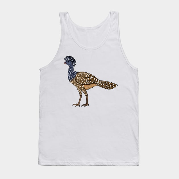 Great curassow bird cartoon illustration Tank Top by Cartoons of fun